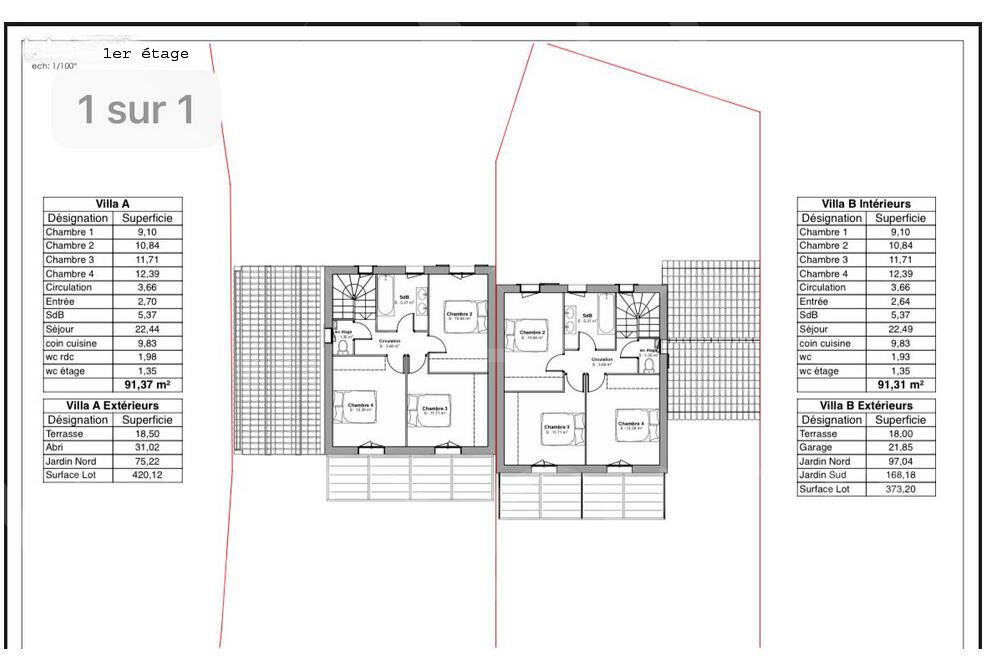 CADENET -  Lot n°1 - Maison en duplex 5 pièces 90 m² sur terrain de 420 m2